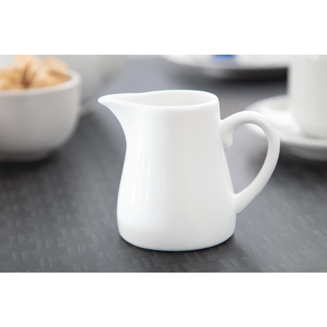 U819 Olympia Whiteware Cream and Milk Jugs 170ml 6oz (Pack of 6)