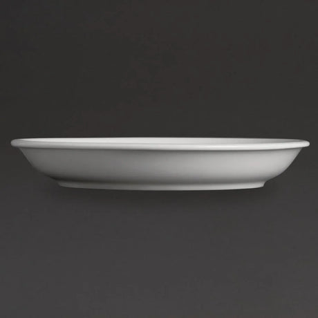 U828 Olympia Whiteware Cappuccino Saucers 180mm (Pack of 12) - JD Catering Equipment Solutions Ltd
