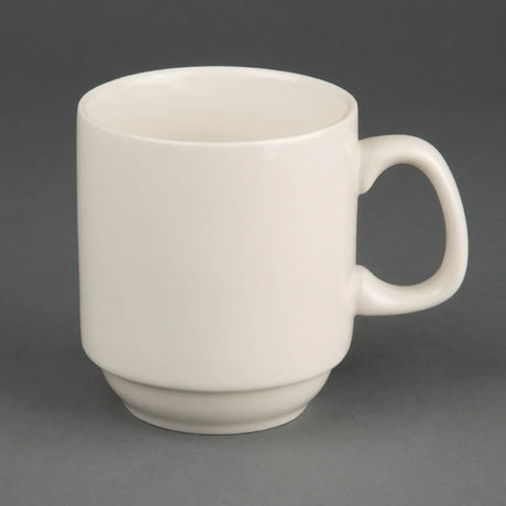 U832 Olympia Ivory Stacking Mugs 285ml 10oz (Pack of 12) - JD Catering Equipment Solutions Ltd