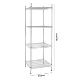 U884 Vogue 4 Tier Wire Tower Unit 610x610mm