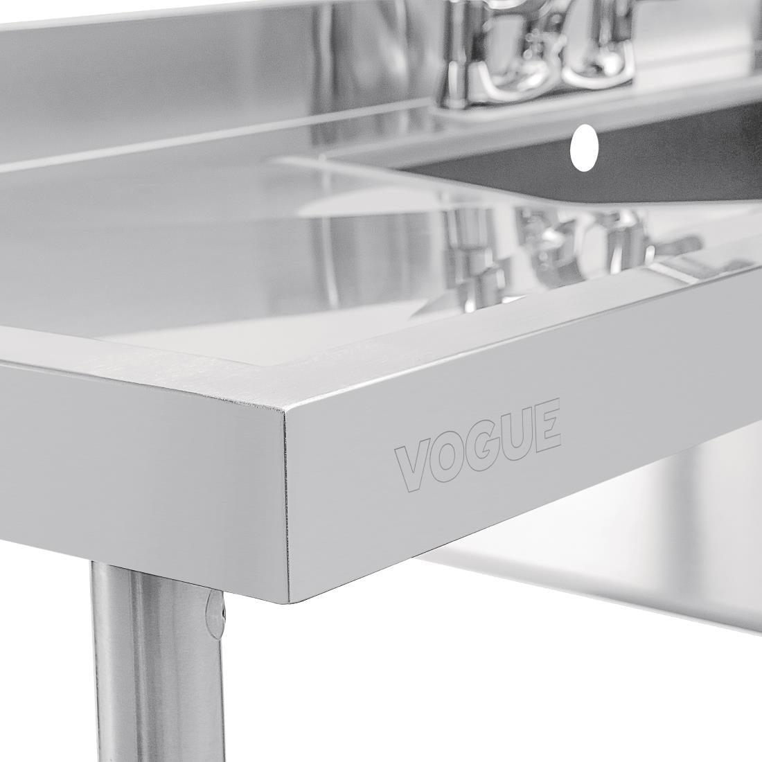 U910 Vogue Stainless Steel Double Sink with Double Drainer 2400mm