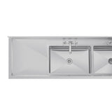 U910 Vogue Stainless Steel Double Sink with Double Drainer 2400mm