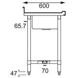 U910 Vogue Stainless Steel Double Sink with Double Drainer 2400mm