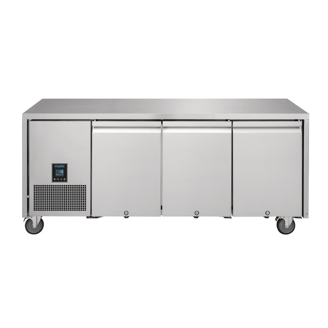 UA008 Polar U-Series Premium Triple Door Counter Freezer 420Ltr UA008