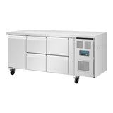 UA020 Polar U-Series Single Door and 4 Drawer Counter Fridge 358Ltr UA020