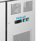 Polar U-Series 3 Door Counter with Glass Doors 465Ltr