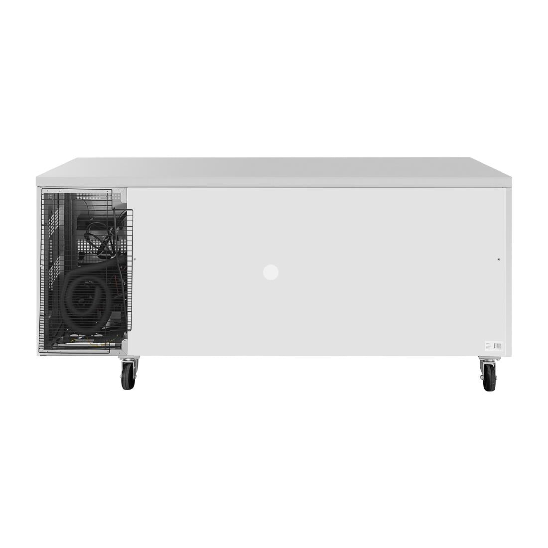 Polar U-Series 3 Door Counter with Glass Doors 465Ltr