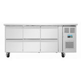 UA101 Polar U-Series Six Drawer Gastronorm Counter Fridge