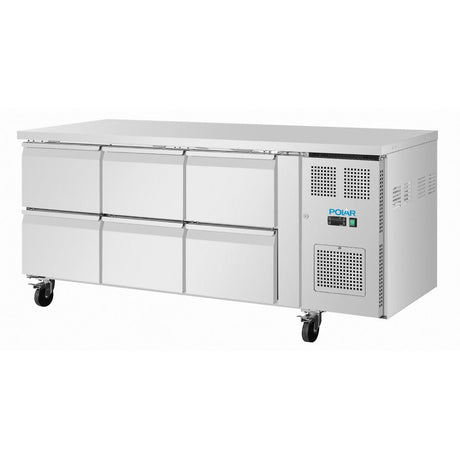 UA101 Polar U-Series Six Drawer Gastronorm Counter Fridge