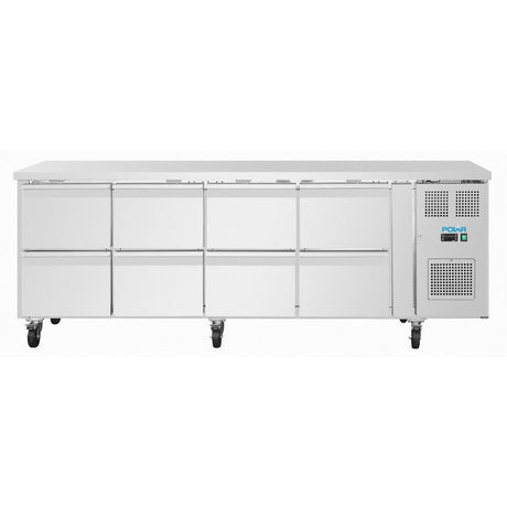 UA102 Polar U-Series Eight Drawer Gastronorm Counter Fridge
