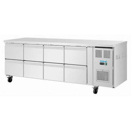 UA102 Polar U-Series Eight Drawer Gastronorm Counter Fridge