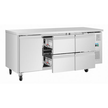 UA103 Polar U-Series Counter 4 Drawers & 1 Door