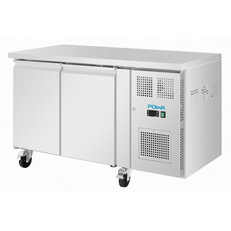 UA105 Polar U-Series Double Door Slimline Counter Fridge