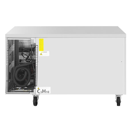 UA105 Polar U-Series Double Door Slimline Counter Fridge