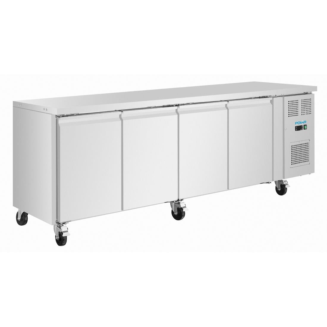 UA107 Polar U-Series Four Door Slimline Counter Fridge