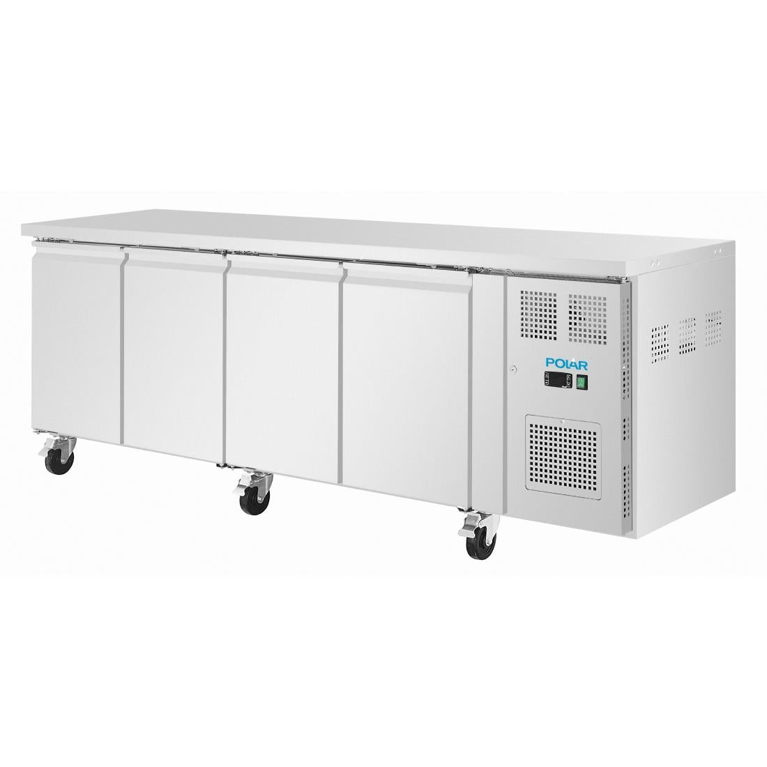 UA107 Polar U-Series Four Door Slimline Counter Fridge