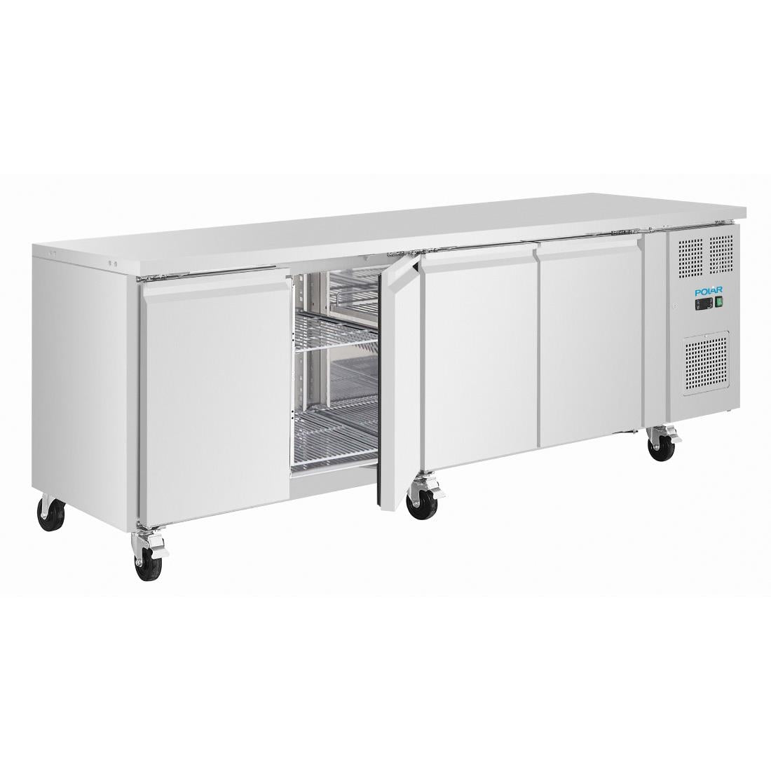UA107 Polar U-Series Four Door Slimline Counter Fridge