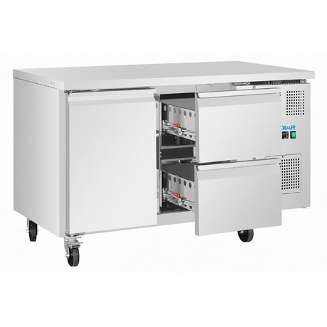UA108 Polar U-Series 1 Door & 2 Drawer Counter Fridge