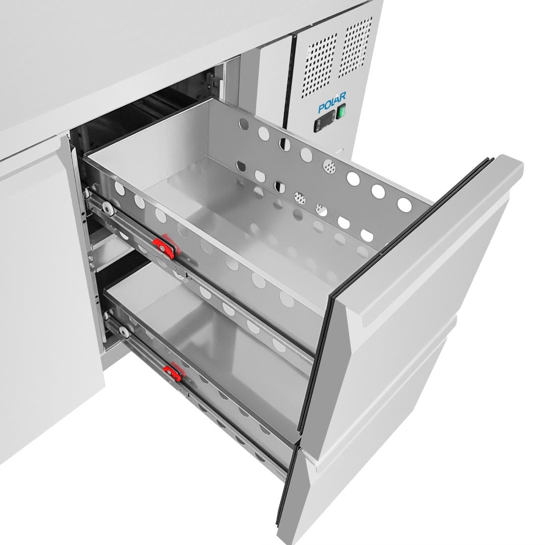 UA108 Polar U-Series 1 Door & 2 Drawer Counter Fridge