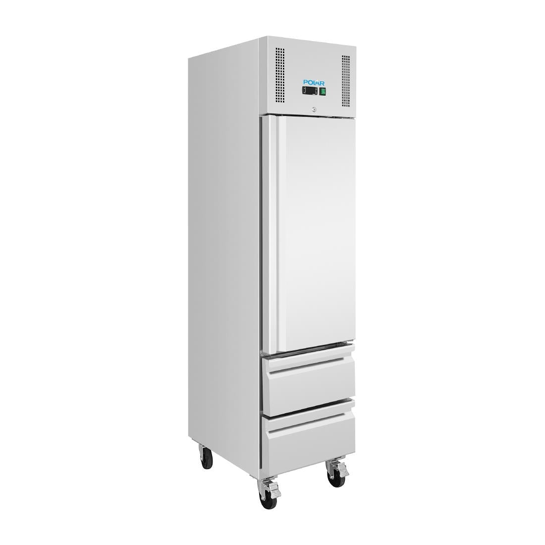 Polar U-Series Single Door & 2 Drawer Slimline GN Cabinet Fridge 292Ltr