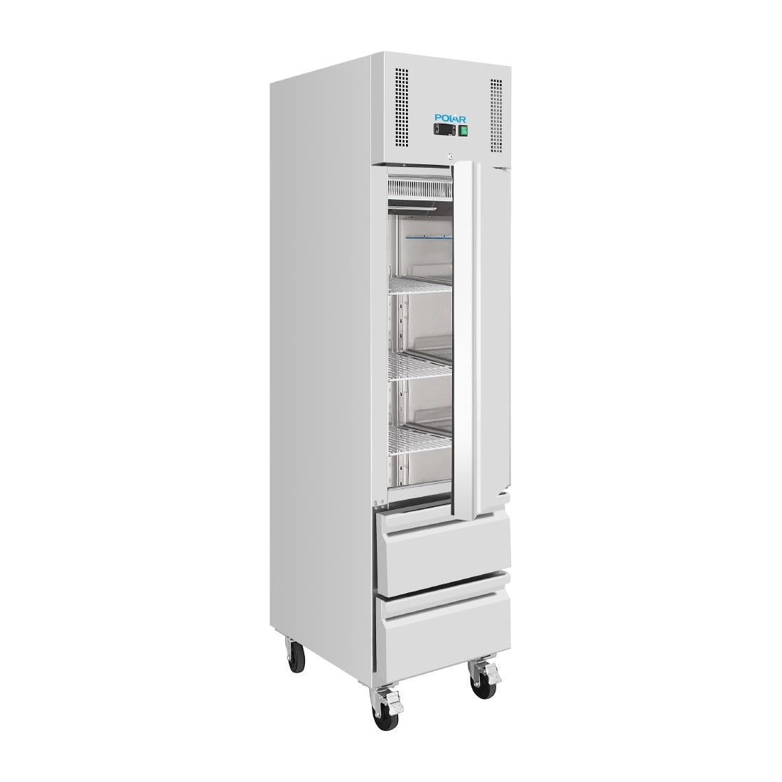 Polar U-Series Single Door & 2 Drawer Slimline GN Cabinet Fridge 292Ltr
