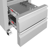 Polar U-Series Single Door & 2 Drawer Slimline GN Cabinet Fridge 292Ltr
