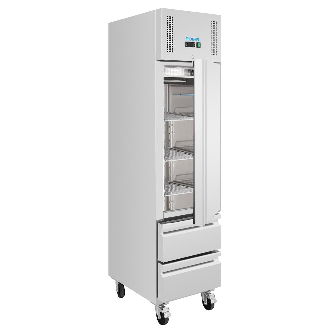 Polar G-Series Single Door and 2 Drawer Slimline GN Cabinet Freezer 180Ltr
