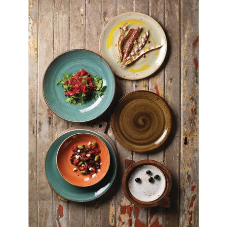 V002 Steelite Craft Blue Coupe Plates 252mm (Pack of 24) - JD Catering Equipment Solutions Ltd