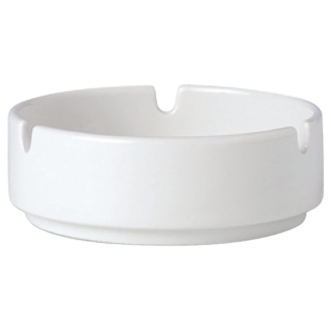 V0223 Steelite Simplicity White Stacking Ashtrays 102.5mm (Pack of 12)