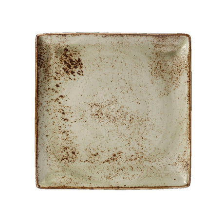 V056 Steelite Craft Green Square Platters 270mm (Pack of 6)