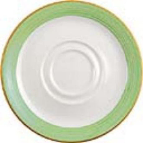 V2863 Steelite Rio Green Low Cup Saucers 145mm (Pack of 36)