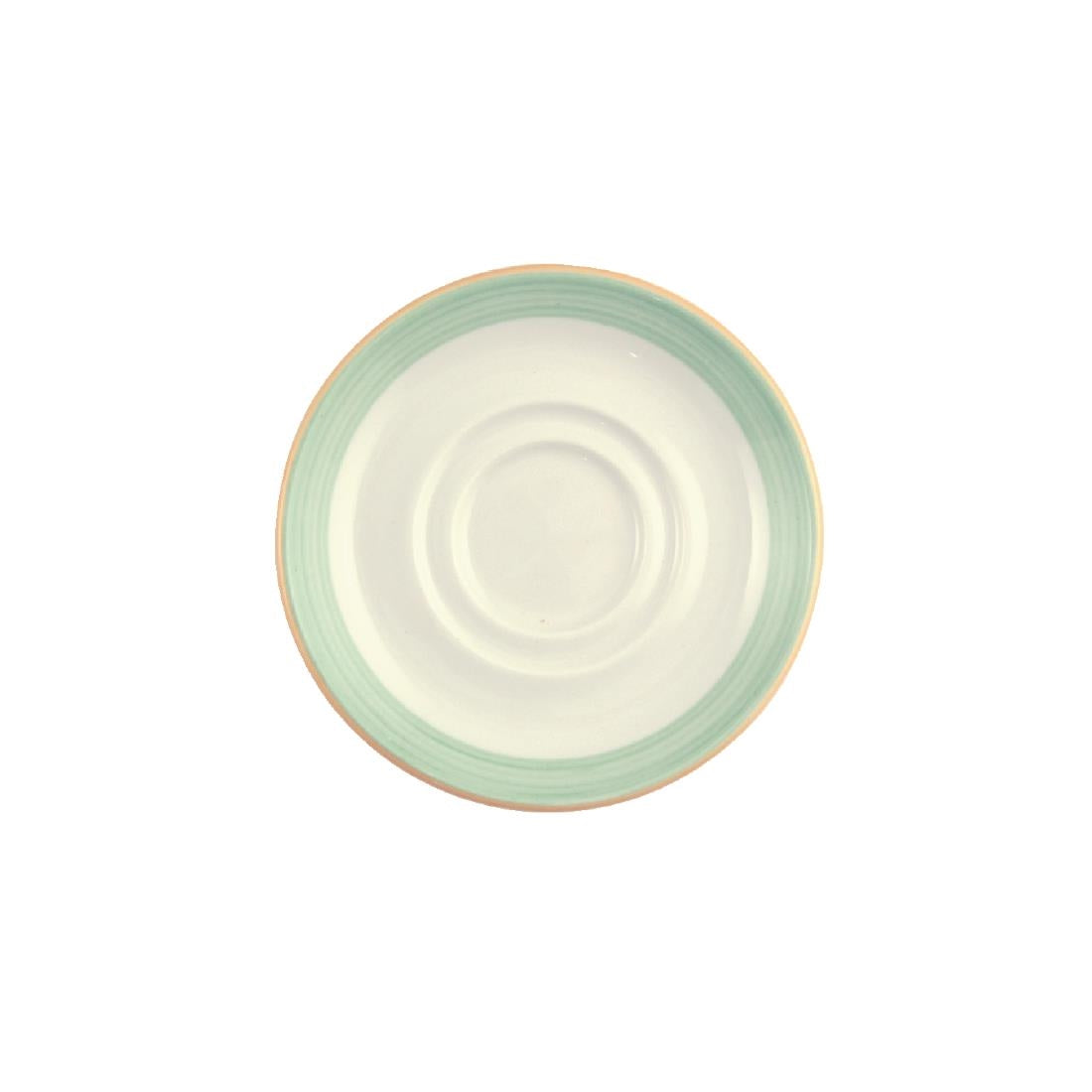 V2885 Steelite Rio Green Low Cup Saucers 165mm (Pack of 36)