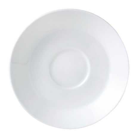 V6877 Steelite Monaco White Mandarin Tea Saucers Single Well 150mm (Pack of 36)