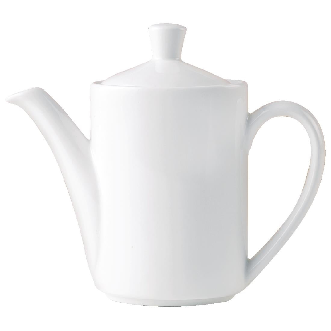 V7436 Steelite Monaco White Vogue Coffee Pots 597ml (Pack of 6)