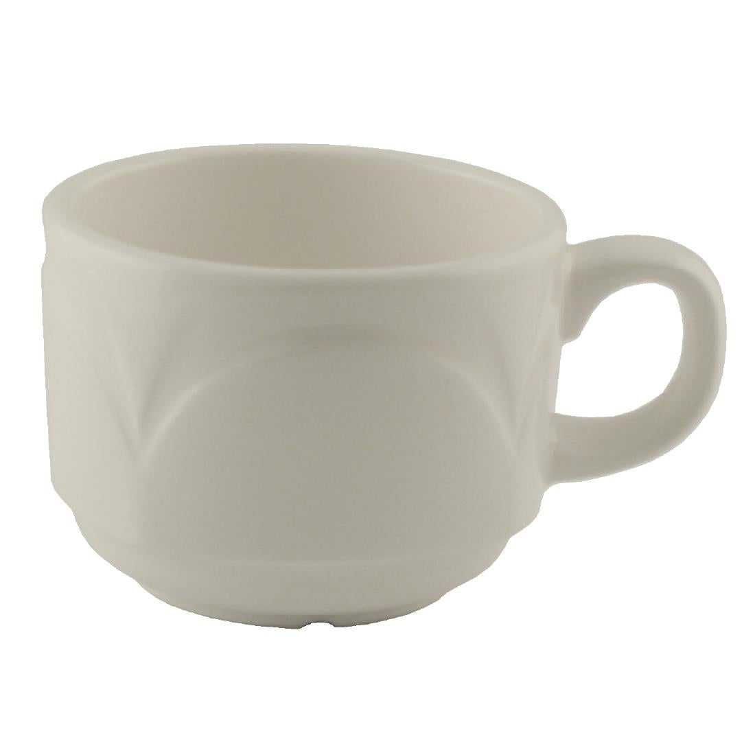 V8239 Steelite Bianco Stacking Cups 212ml (Pack of 36)