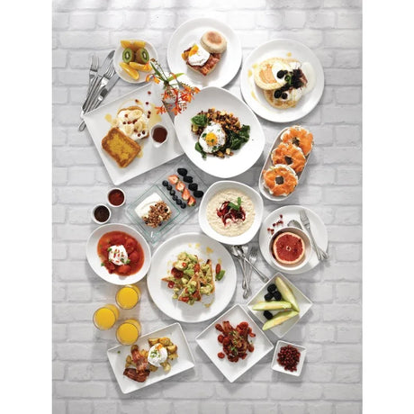 V9946 Steelite Taste Rectangle Two Plates (Pack of 6) - JD Catering Equipment Solutions Ltd