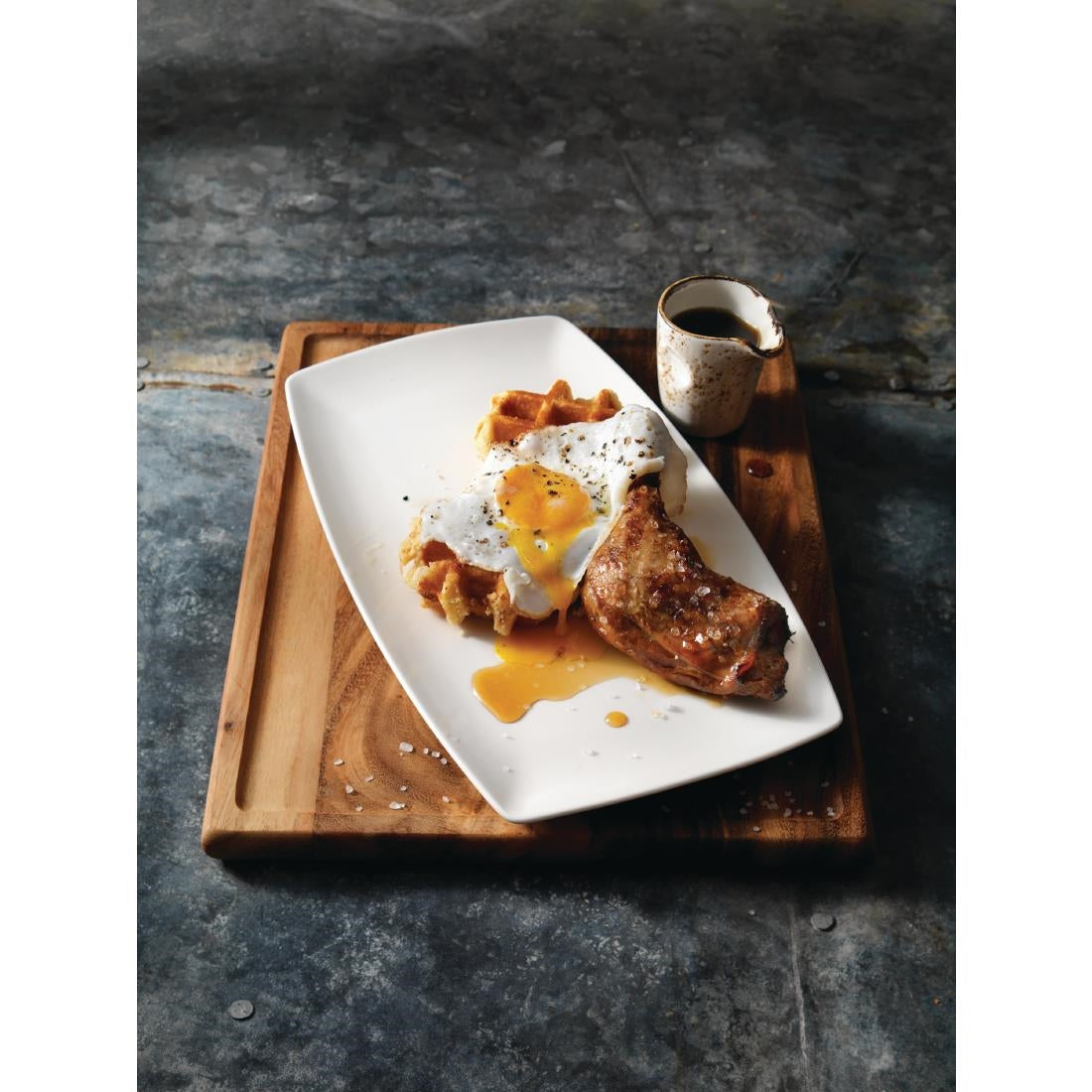 V9955 Steelite Neo Zen White Eight Plates (Pack of 6)