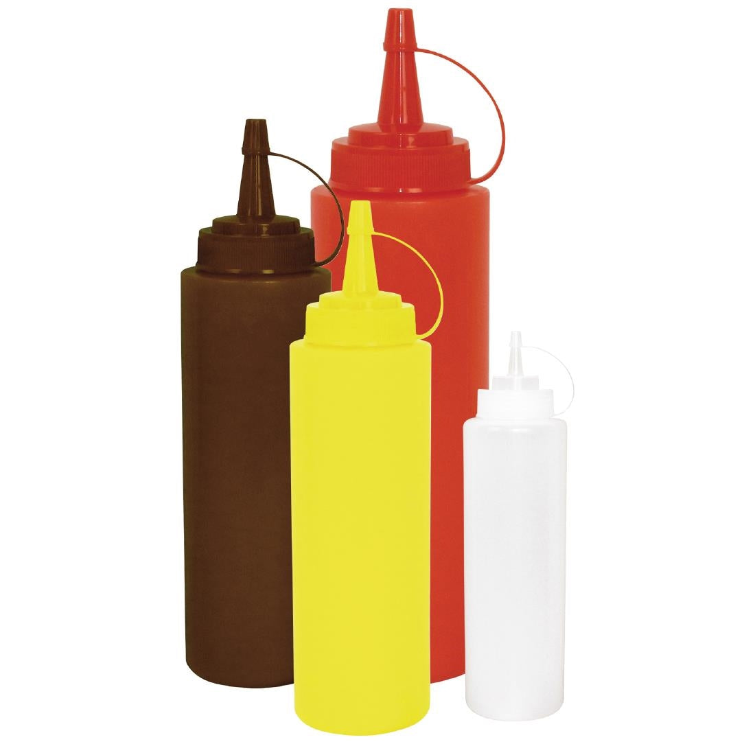 E625 Vogue Brown Squeeze Sauce Bottle 12oz