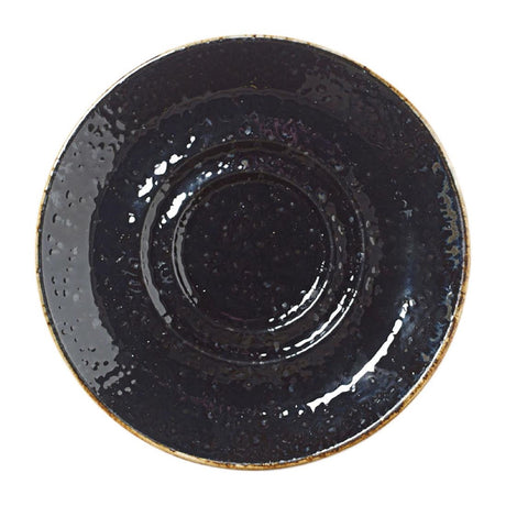 VV1036 Steelite Craft Liquorice Saucers Small Double-Well 118mm (Pack of 12)