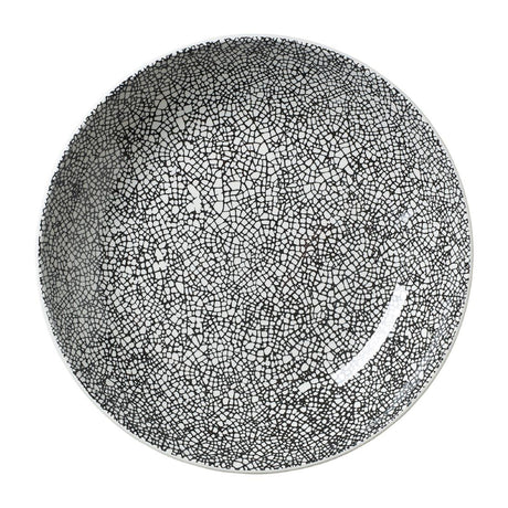 VV1047 Steelite Ink Crackle Black Coupe Bowls 205mm (Pack of 12)