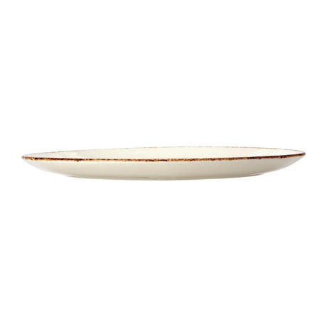VV1318 Steelite Brown Dapple Oval Coupe Plates 342mm (Pack of 12) - JD Catering Equipment Solutions Ltd