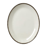 VV1320 Steelite Charcoal Dapple Oval Coupe Plates 202mm (Pack of 24)
