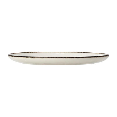 VV1320 Steelite Charcoal Dapple Oval Coupe Plates 202mm (Pack of 24) - JD Catering Equipment Solutions Ltd
