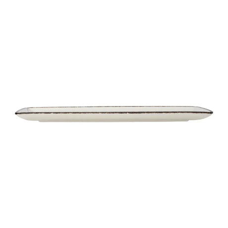 VV1330 Steelite Charcoal Dapple Rectangle Three Plates 330 x 190mm (Pack of 6) - JD Catering Equipment Solutions Ltd