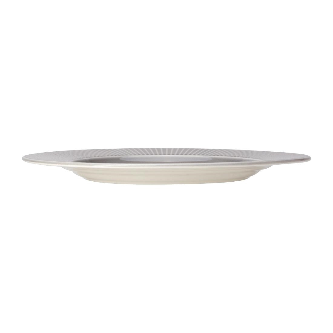 VV1793 Steelite Willow Mist Gourmet Plates Large Well Grey 285mm (Pack of 6)