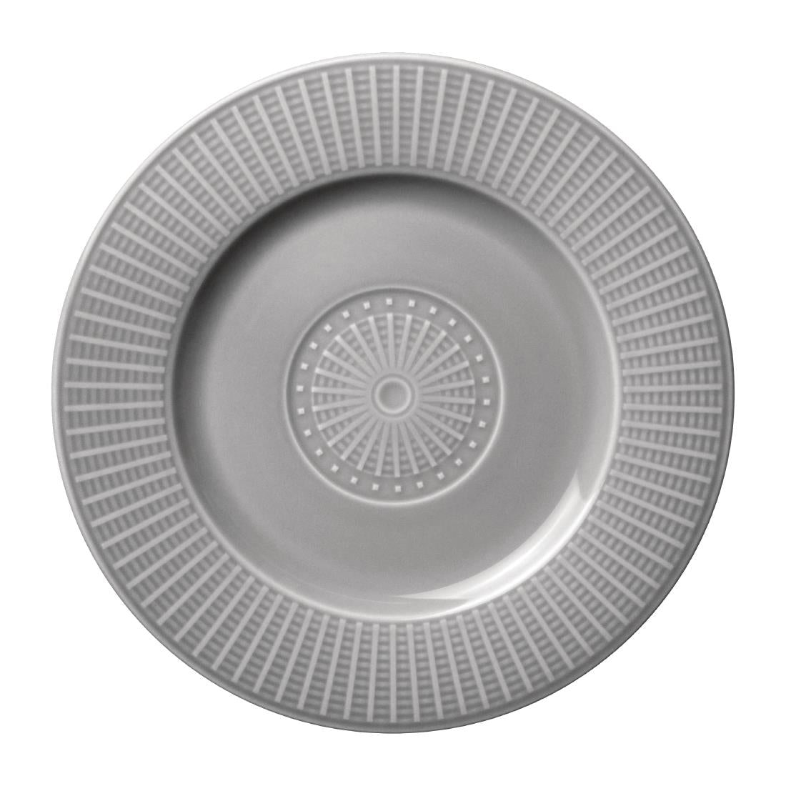 VV1800 Steelite Willow Mist Gourmet Accent Plates Grey 185mm (Pack of 12)