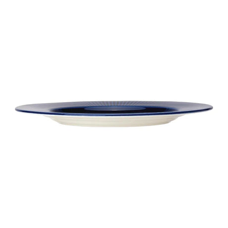 VV1801 Steelite Willow Azure Gourmet Plates Large Well Blue 285mm (Pack of 6) - JD Catering Equipment Solutions Ltd