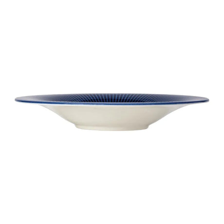 VV1805 Steelite Willow Azure Gourmet Rimmed Coupe Bowls Blue 285mm (Pack of 6) - JD Catering Equipment Solutions Ltd