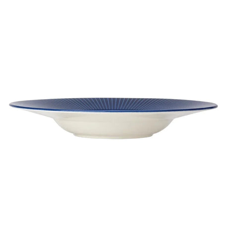 VV1807 Steelite Willow Azure Gourmet Deep Rimmed Bowls Blue 285mm (Pack of 6) - JD Catering Equipment Solutions Ltd