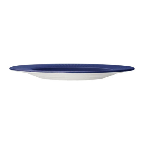 VV1808 Steelite Willow Azure Accent Gourmet Plates Blue 185mm (Pack of 12) - JD Catering Equipment Solutions Ltd